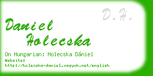 daniel holecska business card
